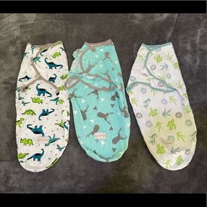 Set of Three Miracle Baby Swaddle Onesies